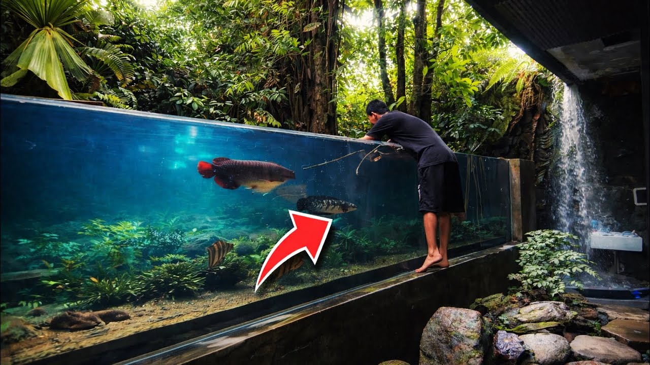 What’s Inside My Giant Aquarium? Feeding Time & Full Review (No Talk)