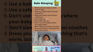 Safe Sleep For Babies: #safe #sleep #baby #babies #drmuzammilayubmehar #awareness #babycot