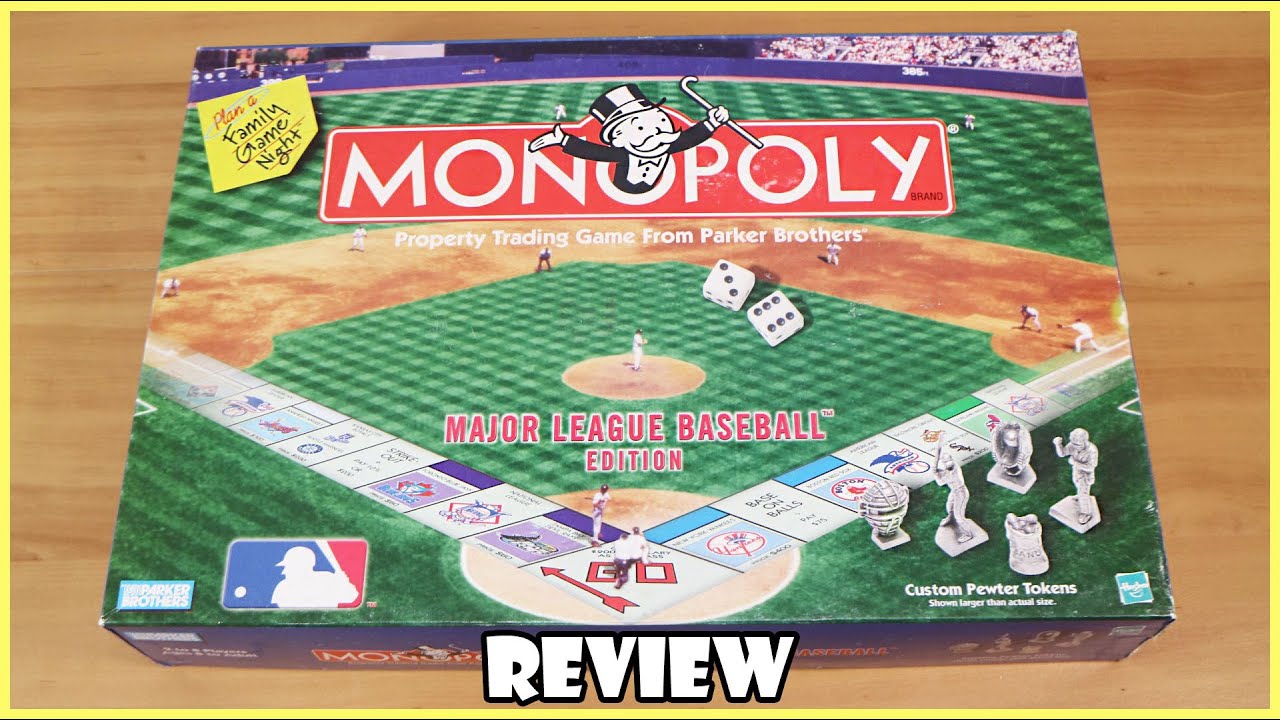 Major League Baseball Edition Monopoly Board Game Review! Board Game