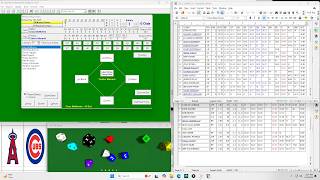 Baseball Statis-Pro Angles vs Cubs Saunders vs Marmol Esp.137
