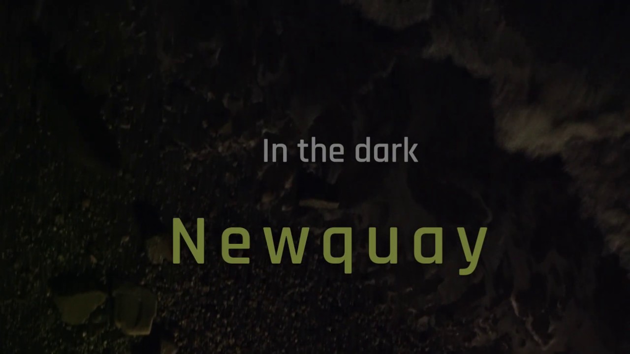 Newquay at night with music