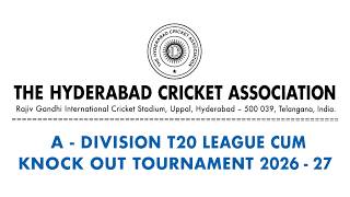 HCA LEAGUE 2026 - 27 A - DIVISION || ( DECCAN CHRONICAL  v/s  BUDDING STARS ) || SKY PARK - 2 || screenshot 3