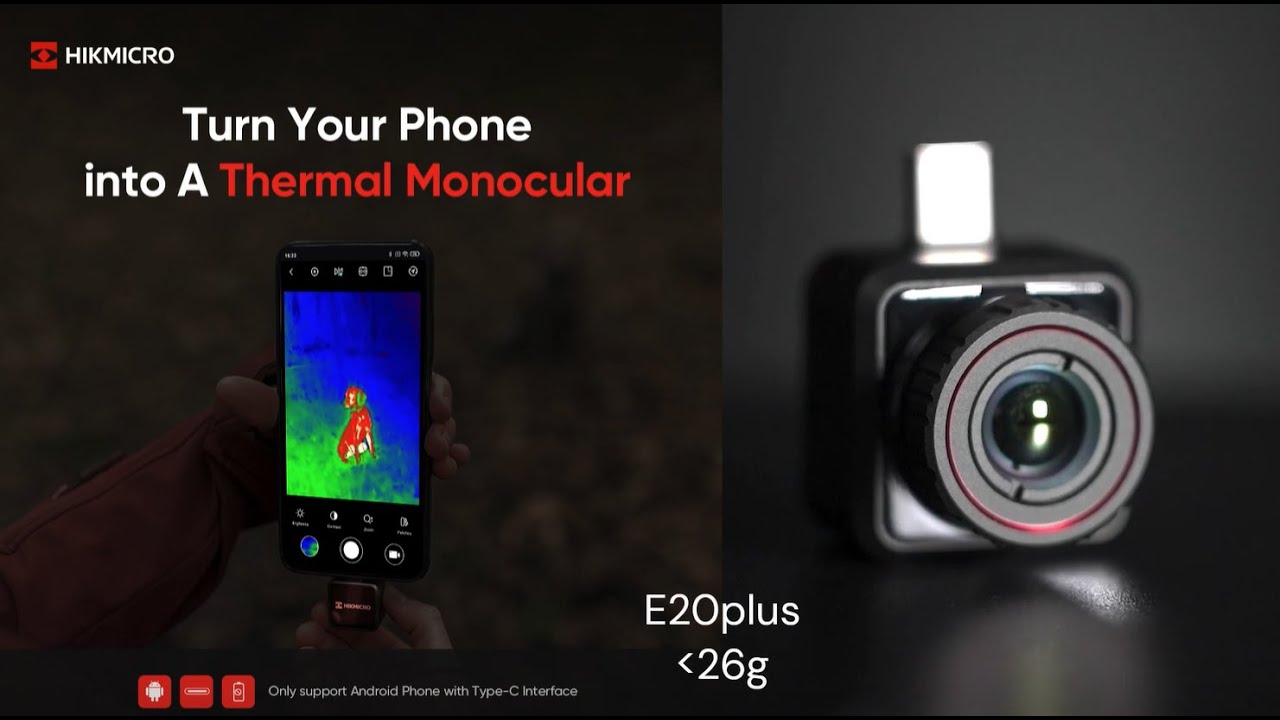 E20 Plus| Turn Your Phone into a Thermal Monocular - YouTube