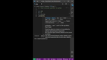 Floor division operator in python #floordivision #python