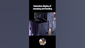 The entire process of stamping and bending animation#bend #sheetmetal #stamping
