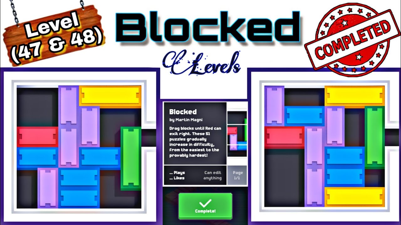 🔴Fancade🔴 || Blocked level 47 & 48 ||completed||Arpit Guru