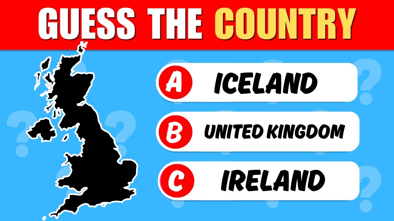 🌎 Guess the Country from Its Outline!| 40 Nations Shape Quiz 🚩