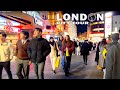 🇬🇧Winter Night Walk in London City 2024 -  London Virtual Travel Video | London Night Walk 4K