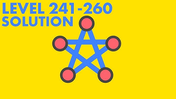 One Line - One Touch Drawing: Level 241 to 260 Solution and Walkthrough