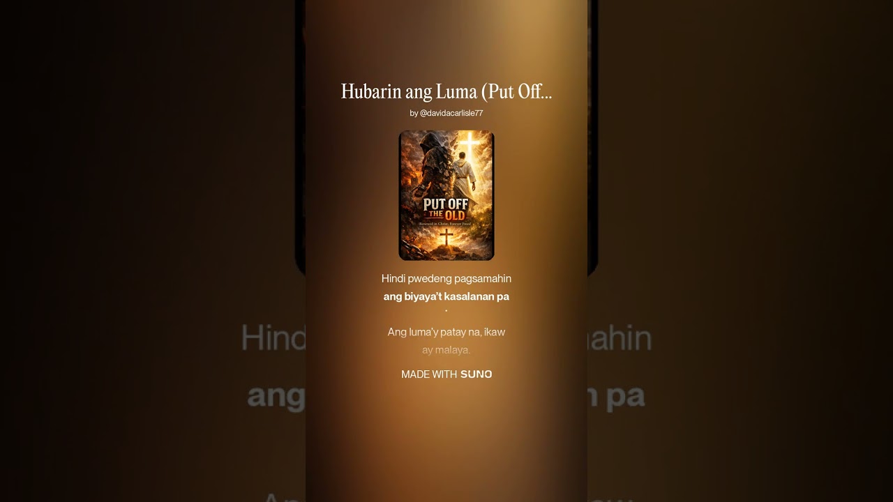 Hubarin ang Luma (Put Off the Old)