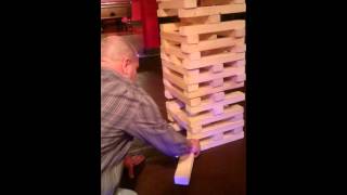 Intense Giant Jenga Fail