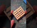 How to make realistic miniature wooden pallets #youtubeshorts #shorts