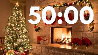 🎄🎅 50:00 CHRISTMAS TREE WINTER TIMER with soft chime at the end! ❄️⛄ | 50-Minute snow countdown screenshot 5