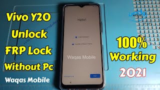 Vivo Y20 FRP BYPASS Without PC 2021 || Vivo V2043 FRP BYPASS / Remove Google Account by Waqas Mobile