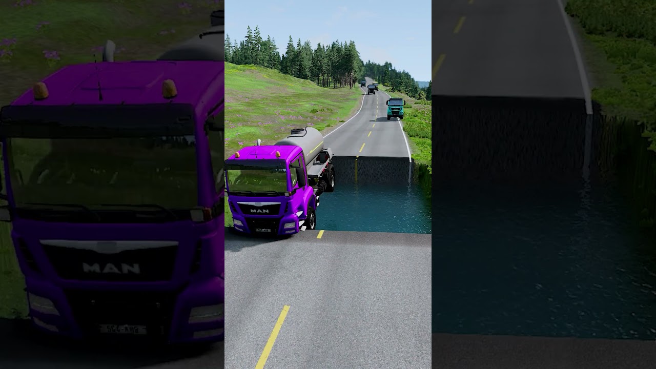 Truck vs water pit #13 | 