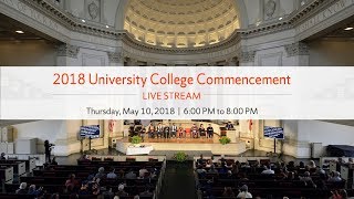 University College of Syracuse University 2018 Commencement
