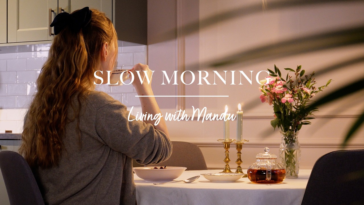 🩷 Медленные утренние ритуалы выходного дня | Мягкое начало дня | Жизнь в одиночестве в Швеции
