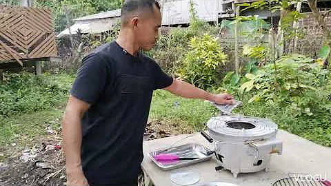 Cooking using JOY CHARCOAL STOVE