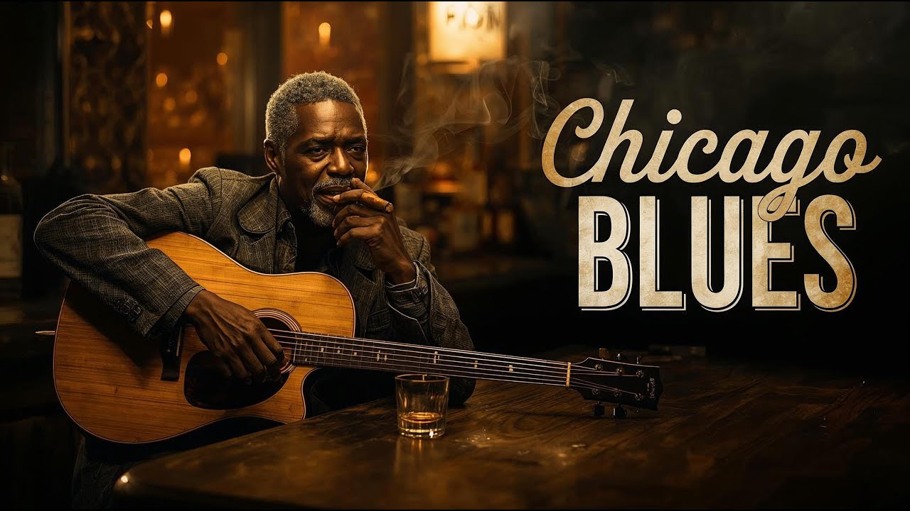 Midnight Whiskey Blues 🎸 Raw Guitar Solos & Soulful Melodies 🥃 Timeless Chicago Blues Mix