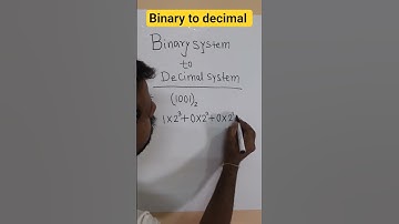 Binary to Decimal Conversion | Easy Trick #maths #algebra