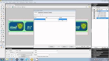 How to create a navigation bar in Fireworks