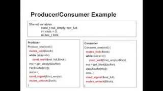 Lecture 3, Unit 2: using condition variables