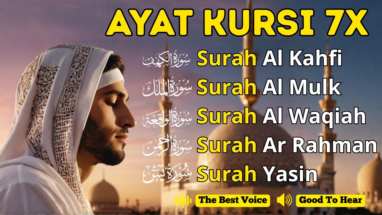 Serenity Before Sleep | Powerful Quran Recitation Al-Kahfi, Al-Mulk, Ar-Rahman, Yasin, Al-Waqiah