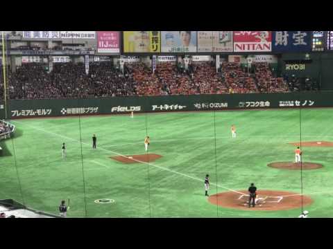 2017.6.17 4回表 38伊志嶺選手 応援歌→ヒットで出塁【千葉ロッテマリーンズ】東京ドーム