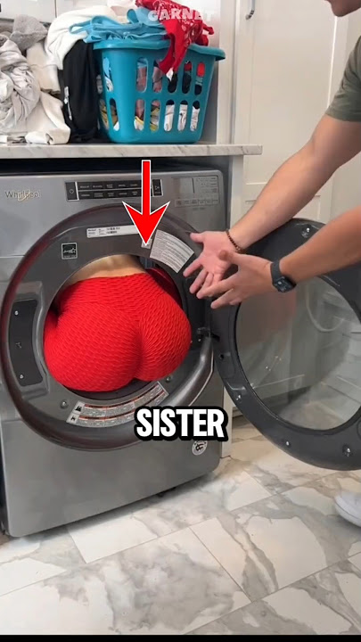 Step Sister Ini Terjebak di Mesin Cuci😱 #shorts