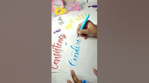 Brush Pen Calligraphy | Beautiful handlettering 🖋️ ✨ #calligraphy  #art  #satisfying #brushpen