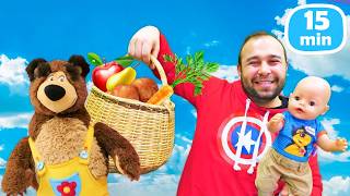 Kadir Ve Mert Ile Muhallebi Yapıyoruz Ve Alışveriş Yapıyoruz Baby Born Oyuncak Bebek Oyunu.