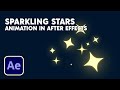 Sparkling stars animation in after effects