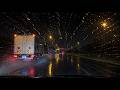 ☔️Late Night Highway Drive in Heavy Rain💤Drift into Deep Sleep😴(Real Footage, Not AI)