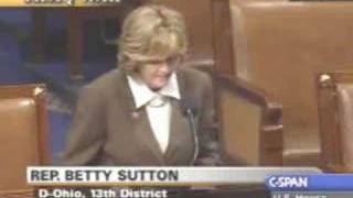 Iraq Troop Surge Debate : Betty Sutton - antiSurge