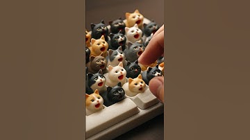 Cat Keycaps ASMR 🐾✨ | The Cutest Keyboard Ever