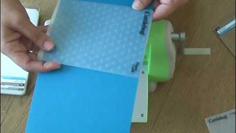 embossing a large piece of paper