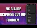 Claude AI Stops Mid-Sentence? Use This "Continue" Trick! How to Fix