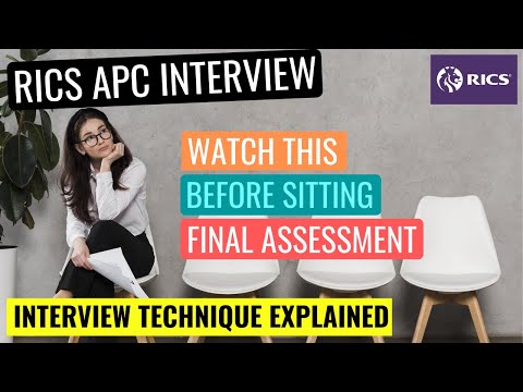 RICS APC MOCK INTERVIEW PRACTICE - INTERVIEW TECHNIQUE EXPLAINED