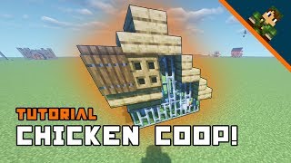 minecraft chicken coop build
