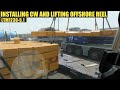 LTM1230-5.1 | INSTALLING COUNTER WEIGHT  AND LIFTING OFFSHORE REEL | 047 yonnobTV