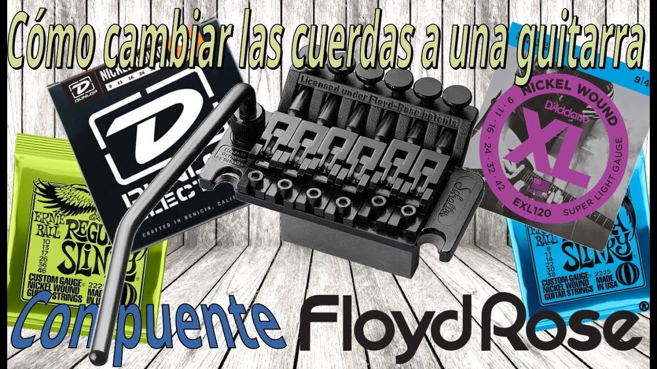 Cómo cambiar cuerdas a una guitarra con puente flotante - YouTube