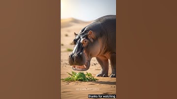 #The hippo saved the watermelon plant#save plant ☘️ #new shorts