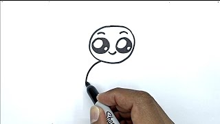 how to draw a turtle draw so cute with number 0 drawing with number