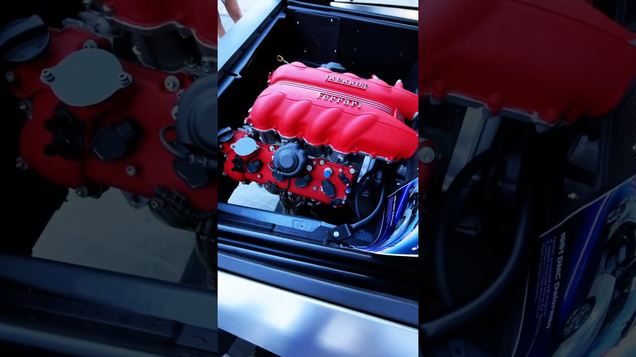 FERRARI-POWERED DELOREAN at SEMA 2024 - Fireball Tim Garage