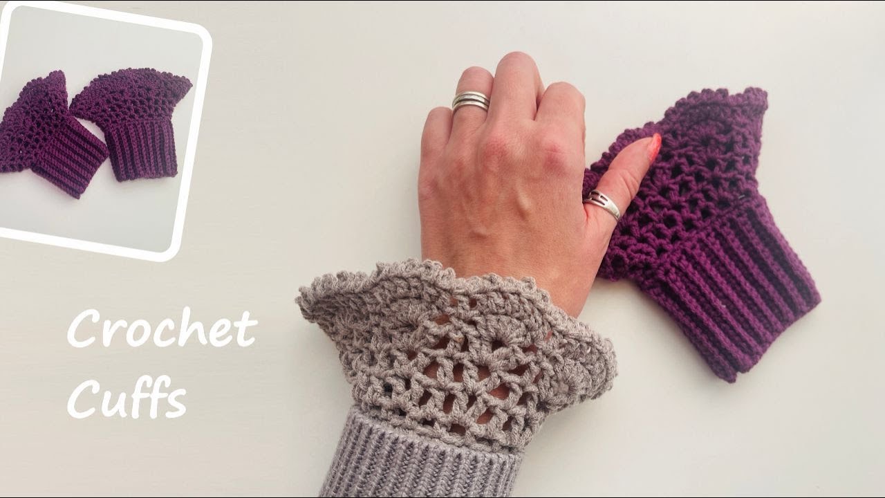 Crochet Lacy Cuff Tutorial | Quick & Easy Romantic Wrist Accessory
