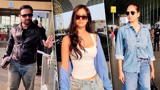 Nawab Ji Saif Ali Khan, Cutie Disha Patani & Sy Malavika Mohanan Snapped At The Mumbai Airport