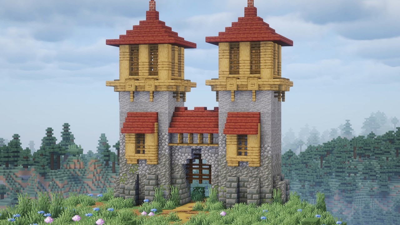 Ворота для замка в майнкрафте