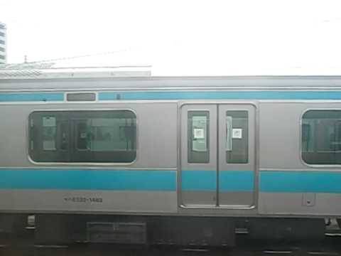 4本並走 ② （湘南新宿ライン 特急踊り子 京浜東北線 貨物列車）