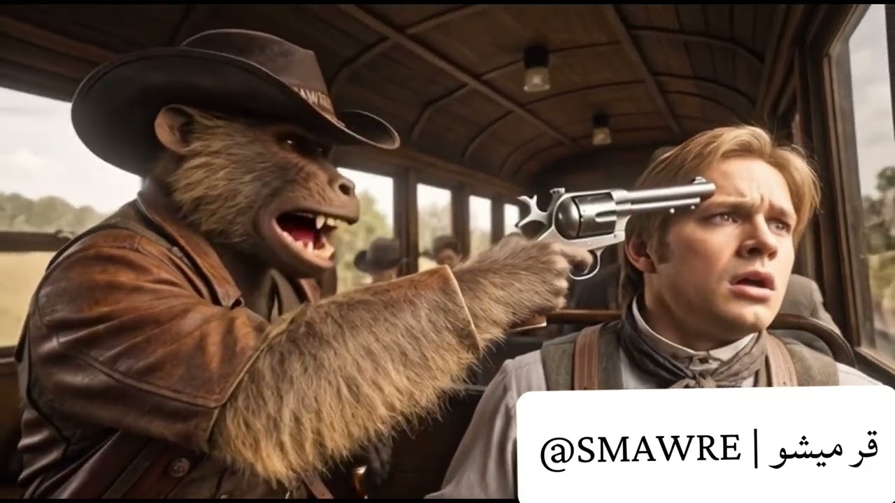 ‏سموري ‏داخل لعبة Red dead redemption 2 | ‏الجزء الأول من ‏الألعاب 1#￼￼￼￼￼ #اكسبلور #قرد_الطايف 