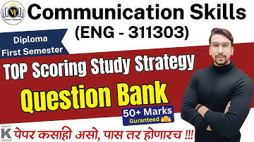 Communication Skills 1st Semester |TOP Scoring Study Strategy + Important Question| Vineet Tutorials